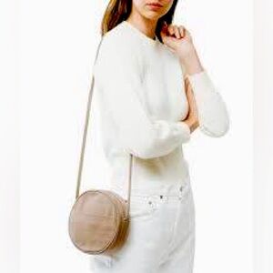 ✨BAGGU✨Canvas Circle Purse Bag Mushroom gray